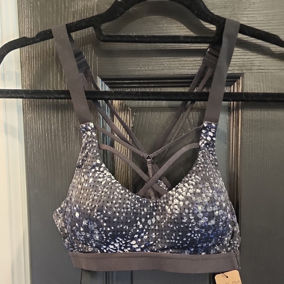 Stylish Gray and Blue Women's Bralette - Picture 1 of 3